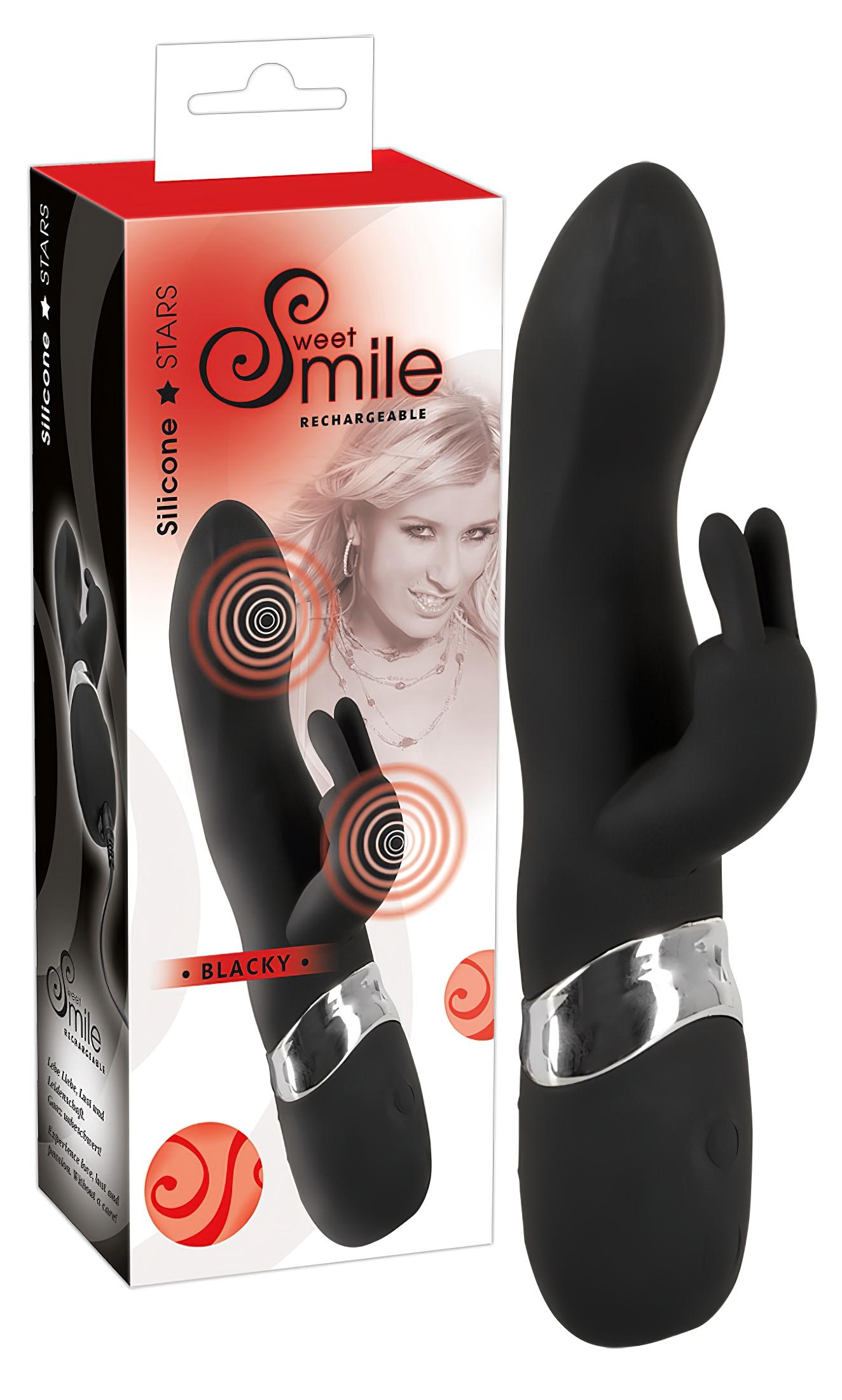 SMILE Blacky - USB-s kétmotoros vibrátor (fekete) SMILE Blacky - USB-s kétmotoros vibrátor (fekete)